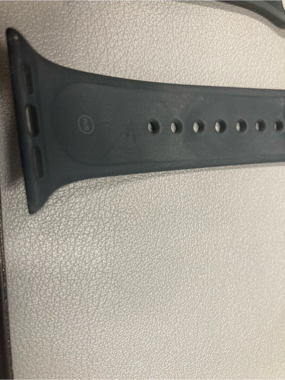 Apple series 3 watch 38mm aluminum case Ion-X glass gps s/m band black grey